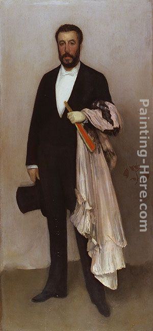 James Abbott McNeill Whistler Arrangement in Flesh Colour and Black Portrait of Theodore Duret